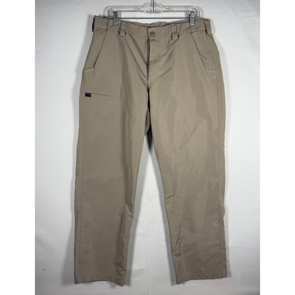 5.11 Tactical Mens 34x30 Fast-Tac Urban Pants Khaki Tan Ripstop 74461-055